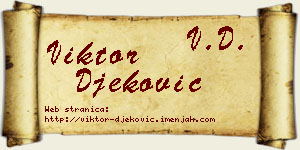 Viktor Đeković vizit kartica